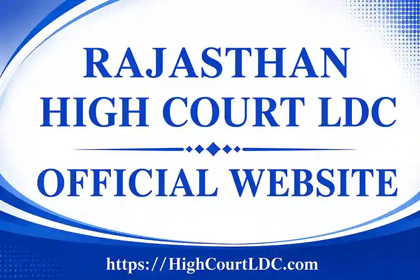 Rajasthan High Court LDC Official Website